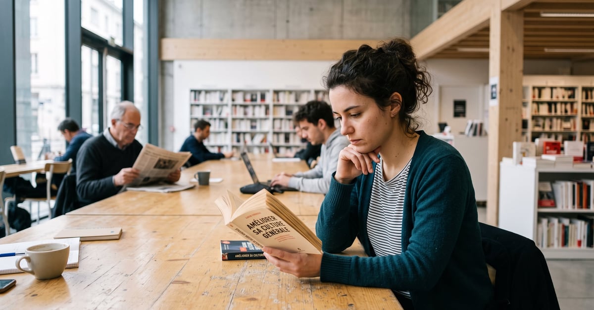 Personne lisant et prenant des notes pour améliorer sa culture générale au quotidien
