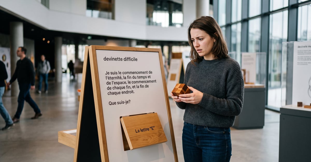 Devinette difficile avec réponse : énigme complexe qui stimule la réflexion et la logique